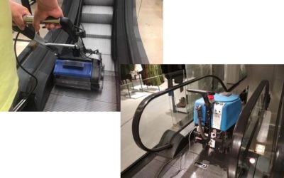 MAC-SER dispone de máquinas especiales para la limpieza de escaleras mecánicas